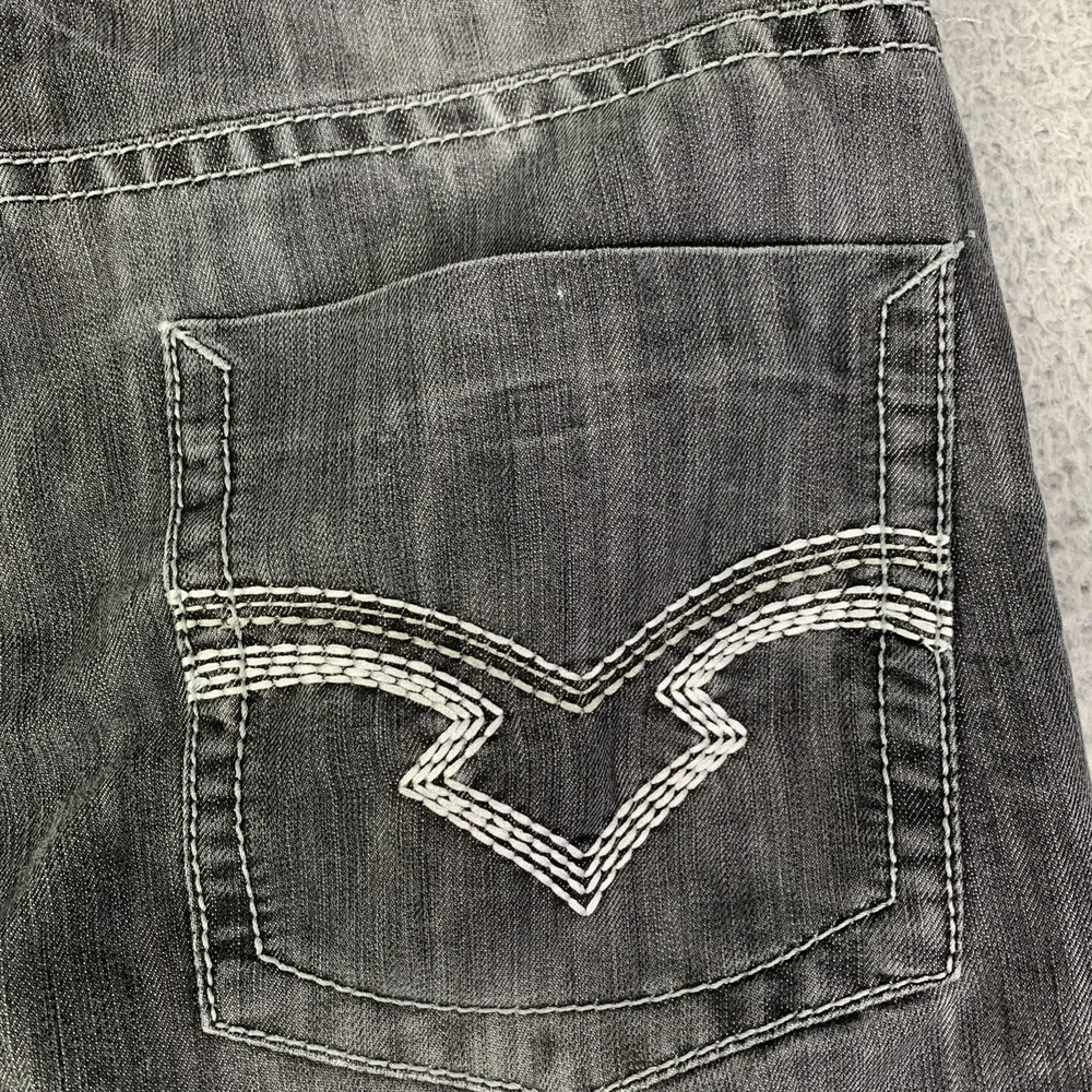 Southpole Authentic Collection Men's Jeans Baggy Streeked Blk RN82628 Size 32x26